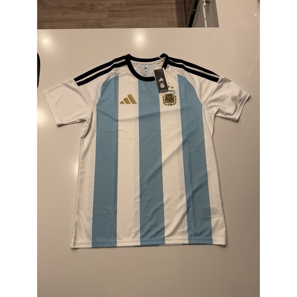 Adidas Argentina 2026 Fan Jersey KA8069 White Ice Blue Mens Large NWT